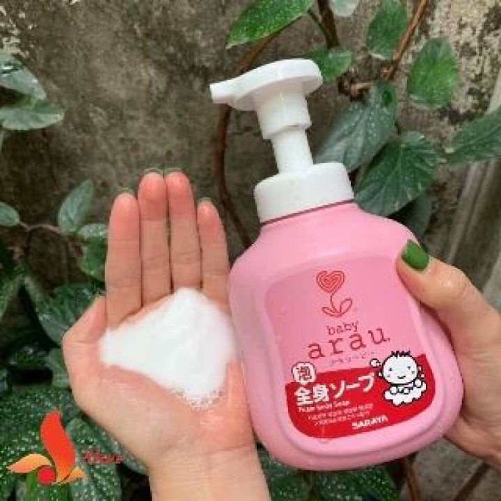Sữa tắm gội thảo mộc Arau Baby nội địa Nhật Bản - Chai 450ml