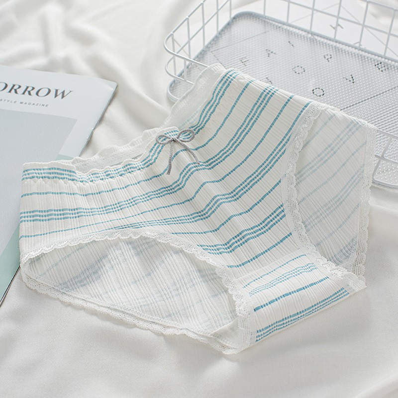 Quần lót nữ cotton Chunxuu họa tiết thỏ xanh dễ thương vải sợi tre co dãn kháng khuẩn - QC32