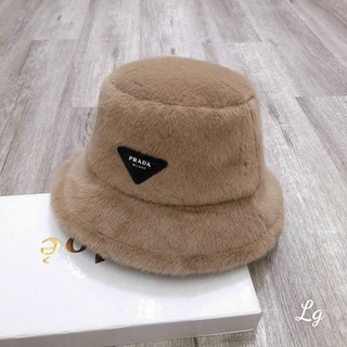 Mũ bucket prada lông dày