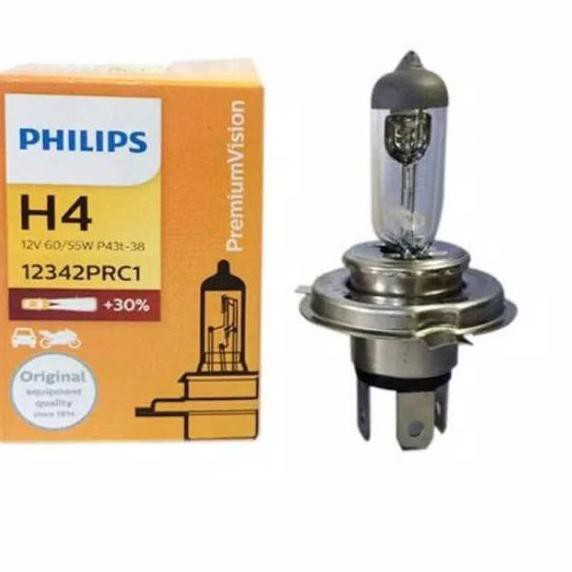 Mới Bóng Đèn Halogen Philips H4 12v 60- 55w Chất Lượng Cao