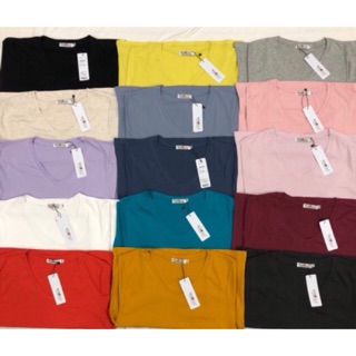 Áo Croptop cổ tim trơn basic dáng lửng
