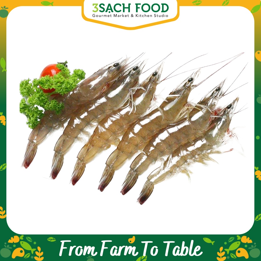 Tôm Thẻ Nhỏ Size 30 - 40 con/kg - 300g/túi