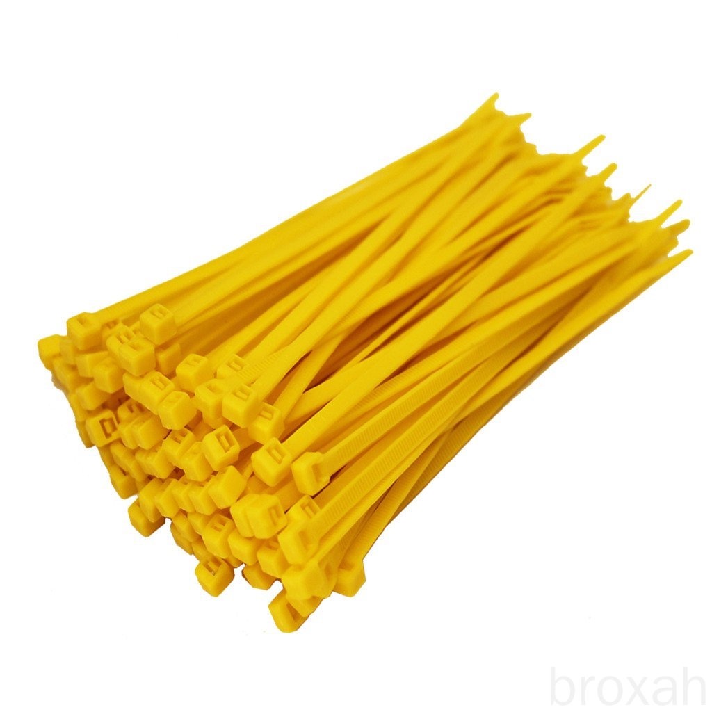 100pcs Mini Skater Self-locking Type Assorted Colors Nylon Cable Ties Wire Ties broxah