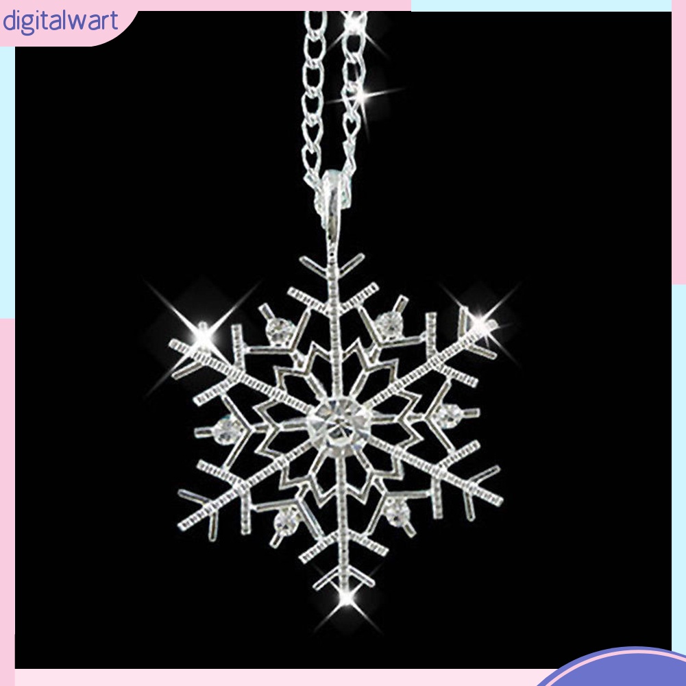 Vòng cổ mặt bông tuyết đính đá sang trọng cho nữ