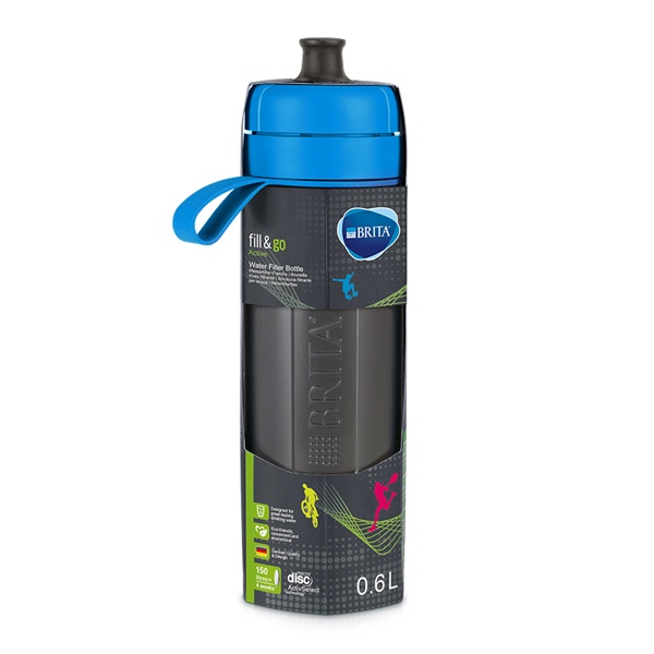 Bình Lọc Nước BRITA Fill & Go Active Blue - 600ml (Kèm Microdisc)