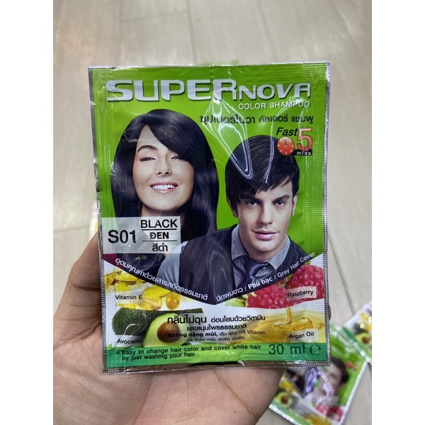 Combo 10 DẦU GỘI NHUỘM MÀU TÓC SUPER NOVA