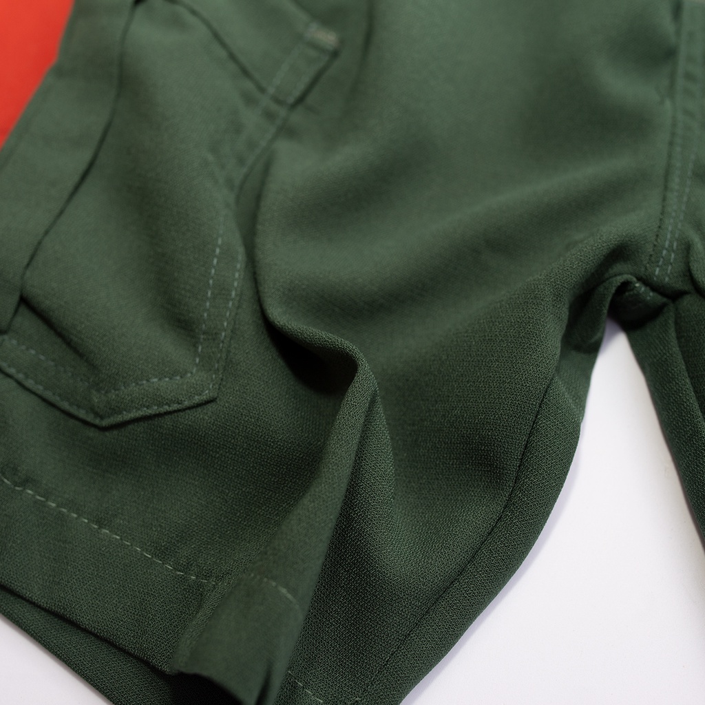 Quần Short Bé Trai Túi Hộp Đơn Giản Vải Co Giãn Nhẹ Từ 22-38 ký