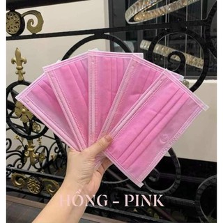 Khẩu Trang y tế hộp 50c màu Hồng