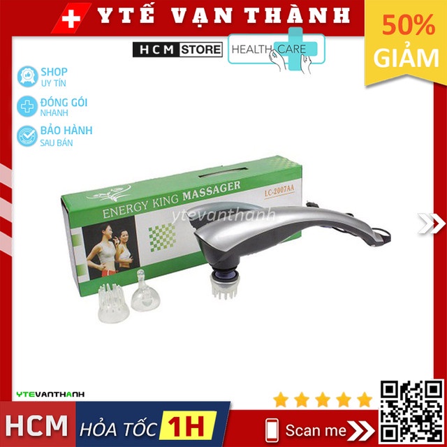 ✅ Máy Massage Cầm Tay Energy King LC-2007AA (Có Hồng Ngoại) | (Mát xa, Massa) -VT0184