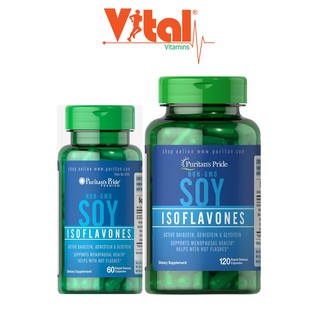 Viên Uống Tăng Nội Tiết Tố Nữ SOY ISOFLAVONES Puritan's Pride - 60/120 Viên
