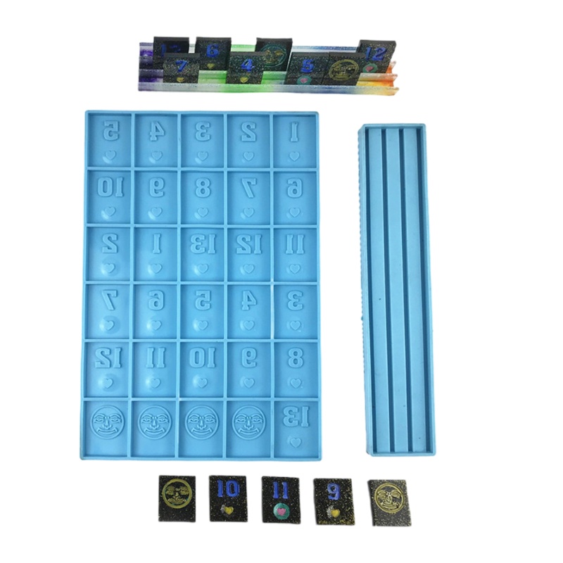 Khuôn Silicone Tạo Hình Mạt Chược Làm Đồ Thủ Công DIY