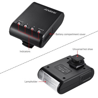 Andoer WS-25 Professional Portable Mini Digital Slave Flash Speedlite On-Camera Flash with Universal Hot Shoe GN18 for C