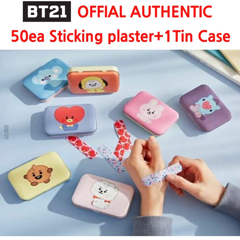 Bìa dán kế hoạch BTS BT21 (50 miếng và 1 hộp thiếc) - TATA,COOKY,CHIMMY hàng có sẵn