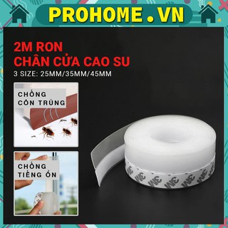 2 Mét Ron Dán Chân Cửa Keo 3M Cực Dày Chống Côn Trùng, Khói Bụi, Tiếng Ồn - 25 35 45mm