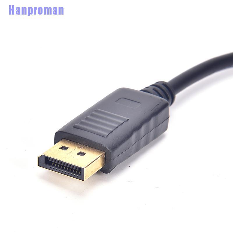 Hm> Displayport DP Male To VGA Female Adapter Display Port Cable Converter Black