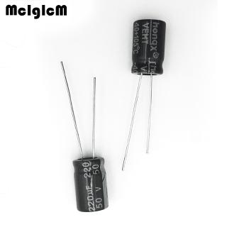Bộ 50 tụ điện nhôm 220uF 50V 8*12 chuyên dụng tiện lợi