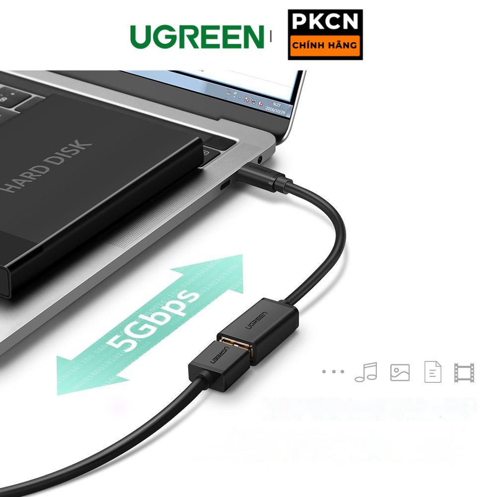 Cáp USB type C hỗ trợ chức năng OTG dài 15cm UGREEN US154 30702