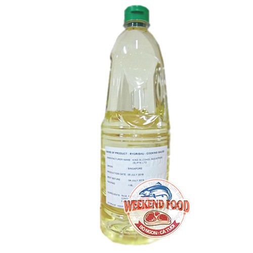 Gia vị nấu ăn Sake nấu (Ryorishu) KING JOZO (có muối) - 1.8L