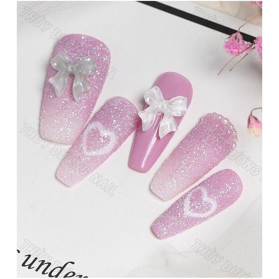 Charm nơ nhựa trang trí móng, 2.2k/viên (combo 10 viên) chuyên dùng làm nail