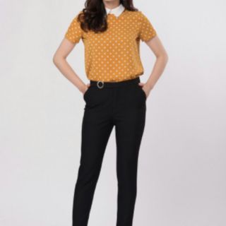 Áo chấm bi croptop