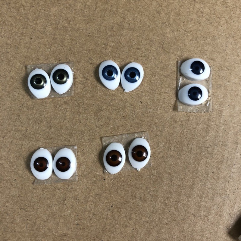 M1D- Mắt giả nhựa Acrylic 8mm cho búp bê