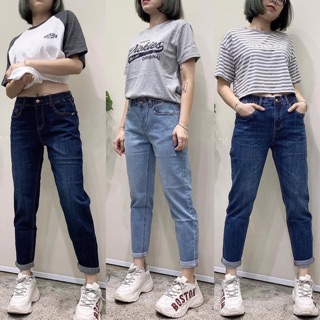 Quần jean boy chun trơn 1291