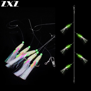 Set 5 Mồi Giả Nhử Cá Bằng Thép Carbon Có Móc Mềm