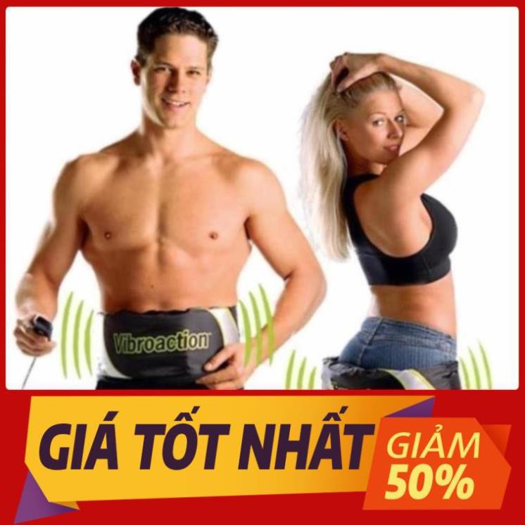 Đai massage thon gọn bụng Vibroaction (Đen)