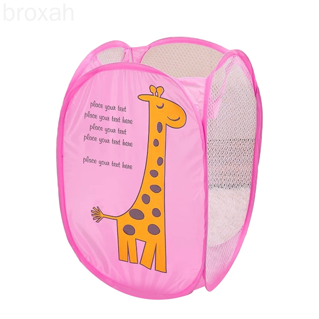 Laundry Basket Sundries Organizer Folding Cartoon Large Capacity Printing Dirty Clothes Bucket Storage Holder broxah