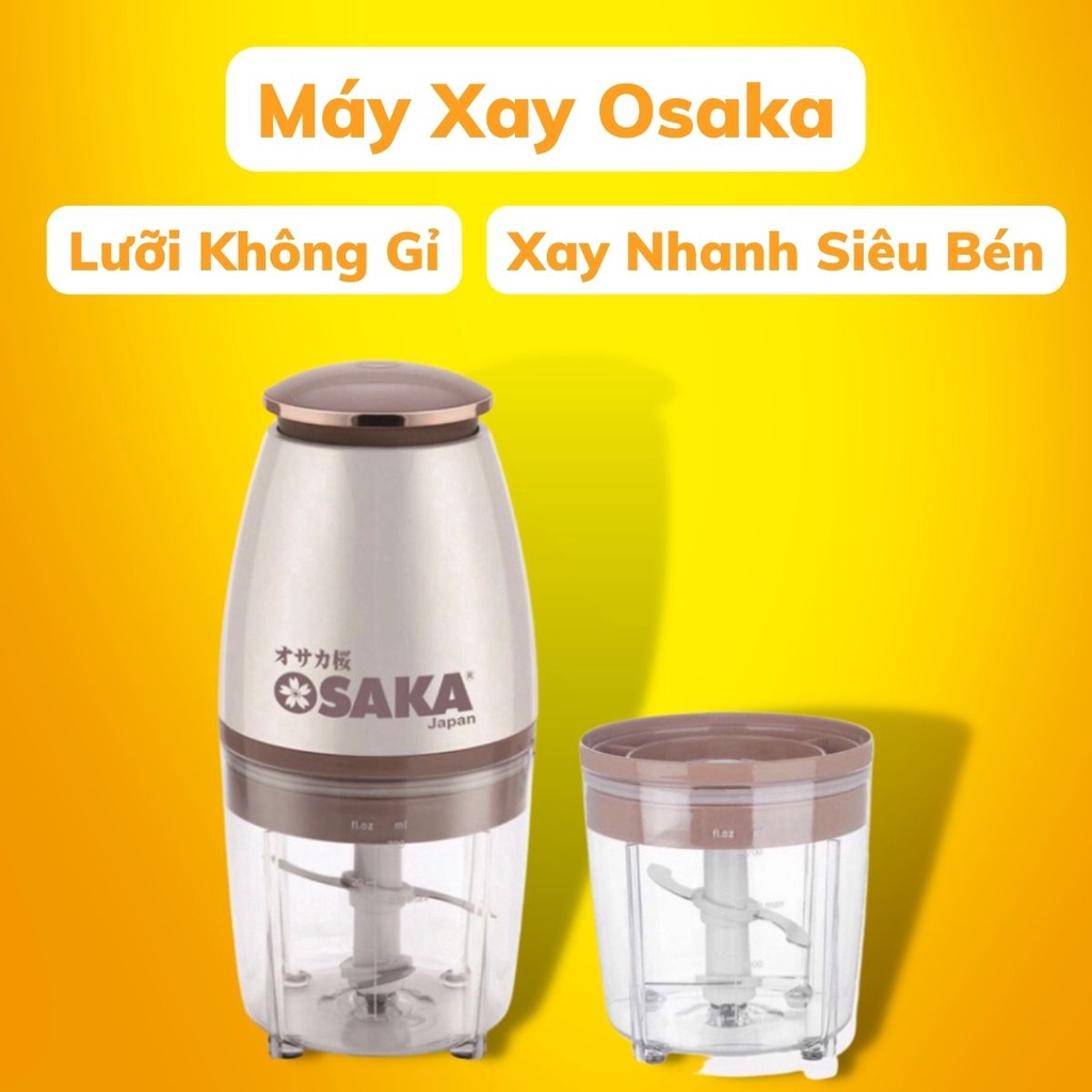 Máy Xay Thịt Xay Sinh Tố Mini Cầm Tay Đa Năng Osaka Tiện Lợi Làm Đồ Ăn Dặm Cho Bé Siêu Nhanh Siêu Bén Kho Sỉ Sài Thành