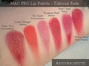 Son bảng MAC Pro Lip Palette 6 Editorial - chumia