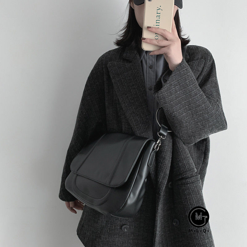 Túi Đeo Vai Nắp Lật Sức Chứa Lớn Cao Cấp Phong Cách Hàn Quốc Thời Trang Thu Đông 2021 Cho Phụ Nữ