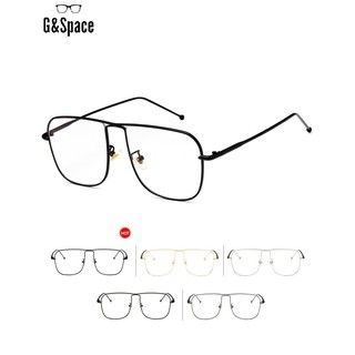 Spectacles Korea Metal retro square Anti Blu Ray myopic glasses