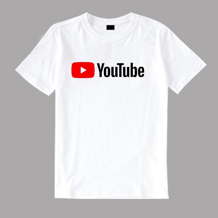 Áo thun YOUTUBE UNISEX NAM NỮ  FORM RỘNG VẢI THUN COTTON MỀM MỊN