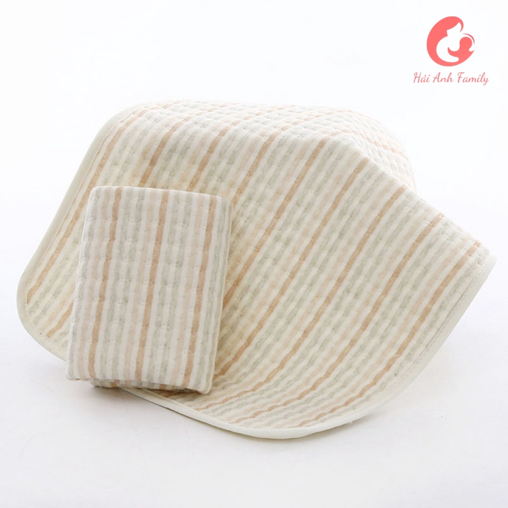 Tấm lót chống thấm cotton hữu cơ tự nhiên 4 lớp, thoáng khí