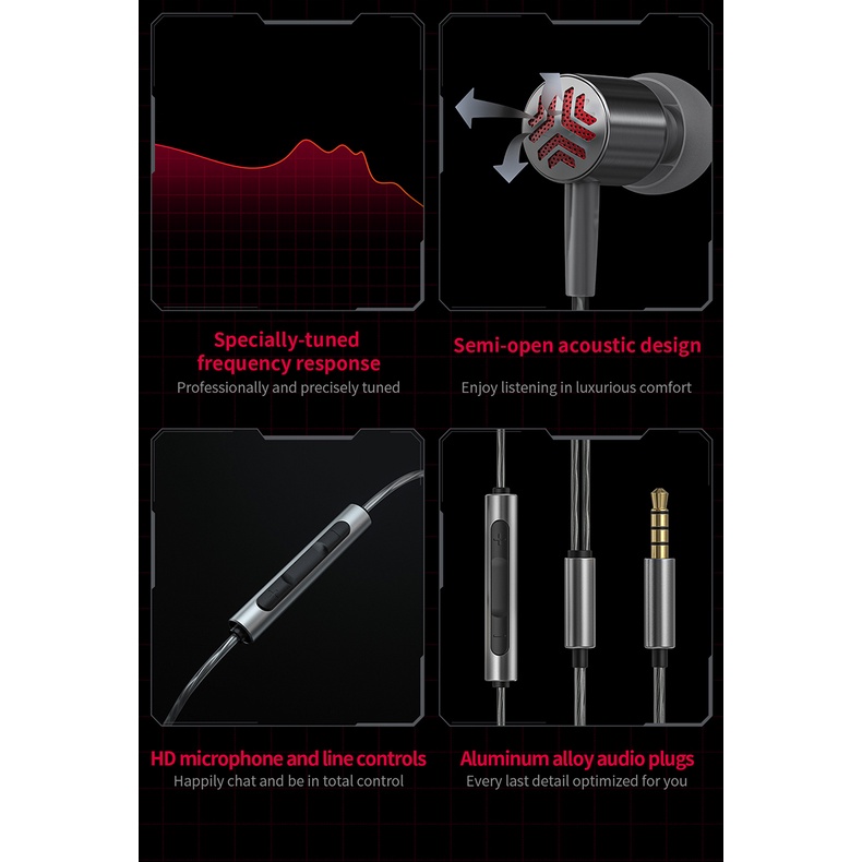 Tai Nghe Nhét Tai FiiO JadeAudio JD3 HiFi Bằng Thép Không Gỉ Có MIC HD IEM Cho iPhone / Huawei / Xiaomi