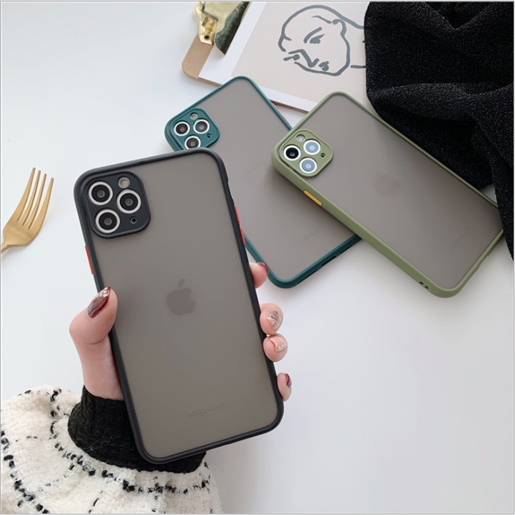 Ốp iPhone 11 Pro Max basic nhám mờ lưng 5 màu bảo vệ camera.Thích hợp iPhone Xs Max/12 Pro Max/12 Pro/11/X/8 plus/7 plus