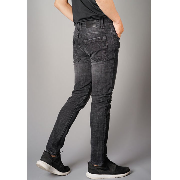 Quần Jean Nam Đen Xước Dáng Ôm Phong Cách Hàn Quốc | BigBuy360 - bigbuy360.vn