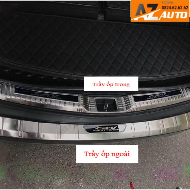 ỐP CHỐNG TRẦY CỐP HONDA CRV 2019-2022 - INOX FULL TRONG NGOÀI