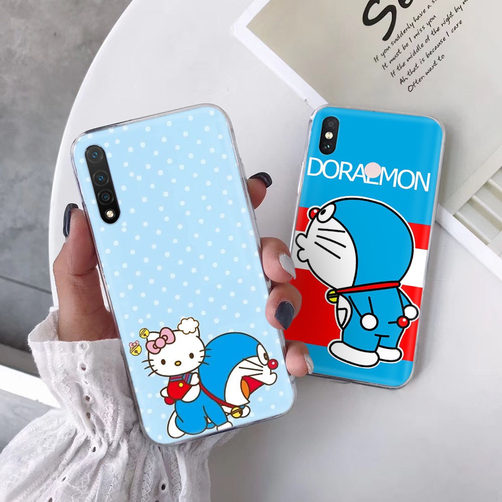 Ốp Điện Thoại Trong Suốt In Hình Doraemon Cho Samsung Galaxy J7 Pro J8 Core Plus J5 Prime Duo Tb23