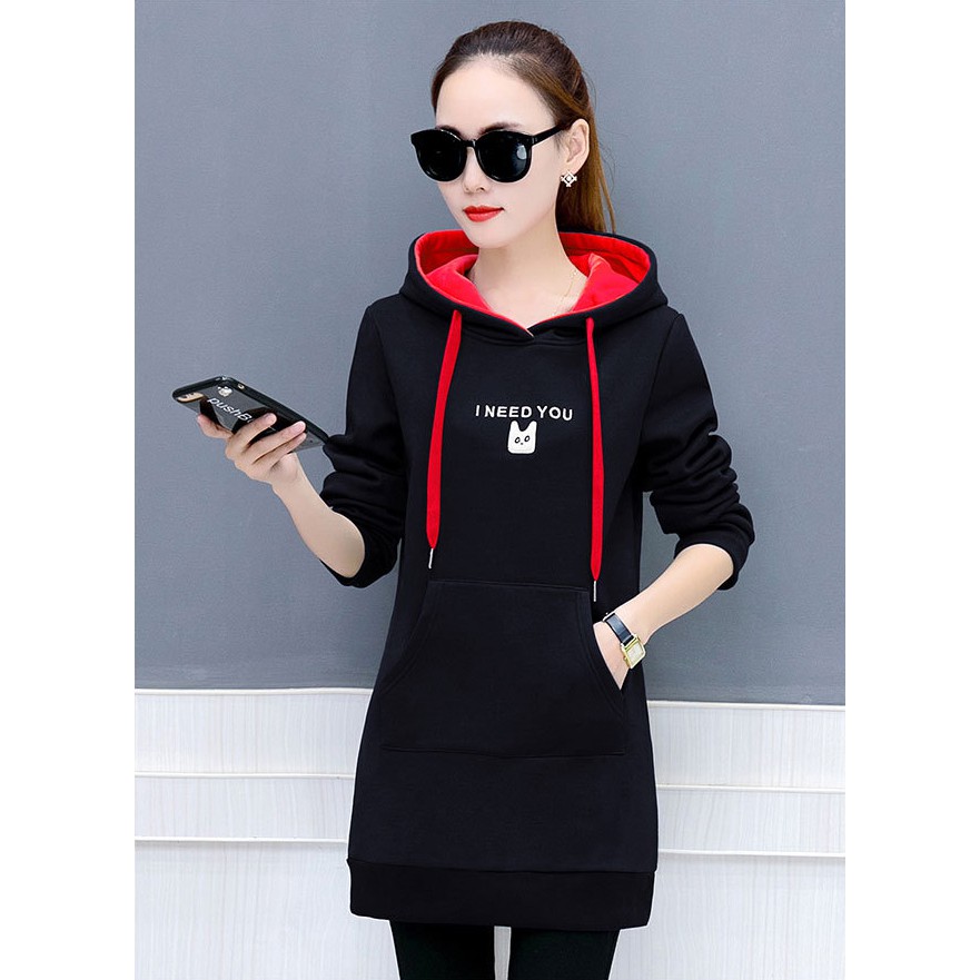 Áo Hoodie Dáng Dài Thời Trang I Need You P861 Hàng Quảng Châu
