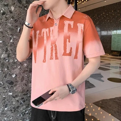 Áo polo cotton Ngắn Tay Màu Sắc Tương Phản Thời Trang Mùa Hè Cho Nam