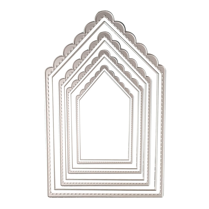 Khuôn Cắt Giấy Làm Từ Kim Loại Hình Khu Vực Trang Trí Scrapbook