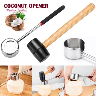 Dụng cụ khui mở vỏ trái dừa bằng thép không gỉ tiện lợi cho nhà bếp