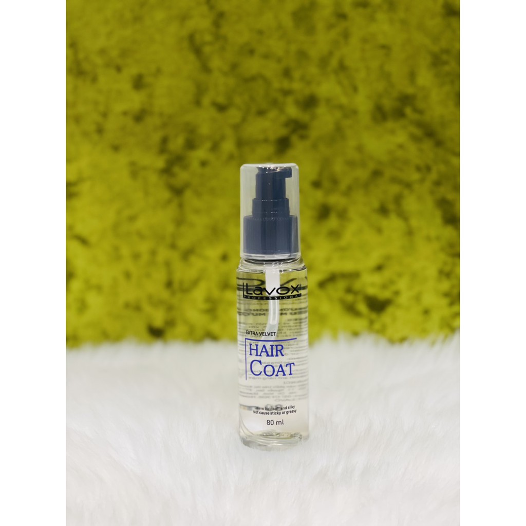 Tinh Dầu dưỡng bóng tóc Siêu mềm mượt thương hiệu chuyên nghiệp Lavox 80ml - Hair Coat