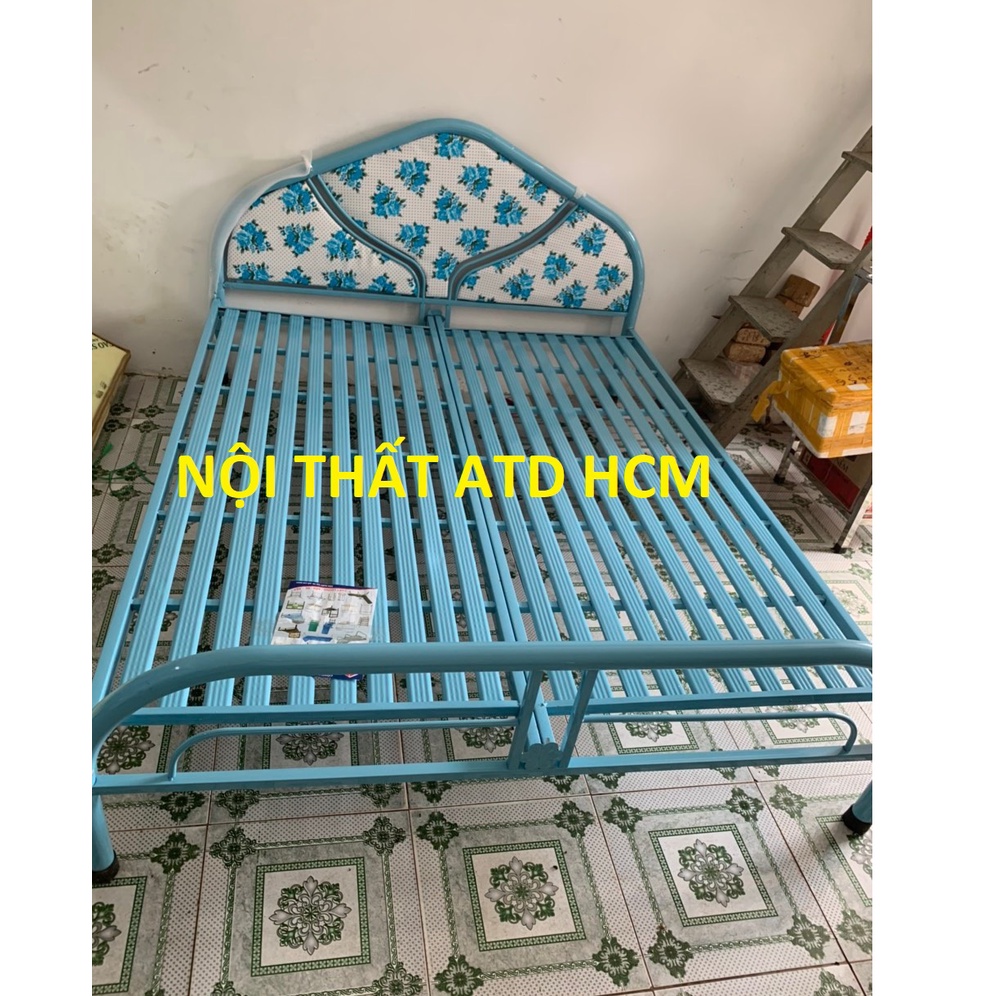 Giường sắt giá rẻ đơn giản cho gia đình 80cm, 1m,1m2,1M4,1m6,1m8 hcm bình dương