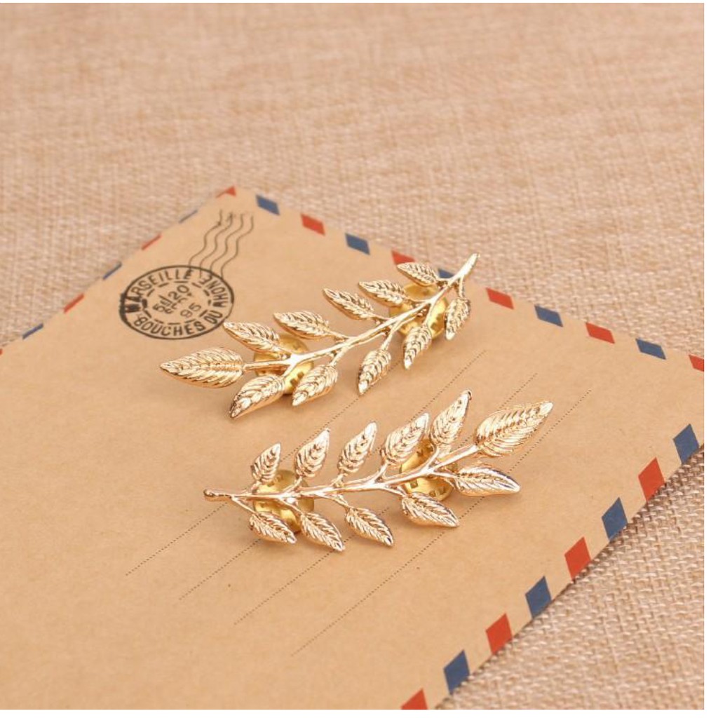 CÀI CỔ ÁO HÌNH CHIẾC LÁ PHONG CÁCH ÂU MỸ CALEAF01