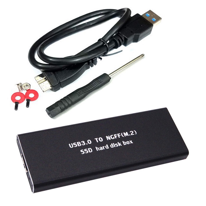 Box SSD M.2 SATA vỏ kim loại USB 3.0 BX22