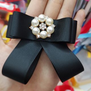Tag nơ cài áo mix mặt trai handmade