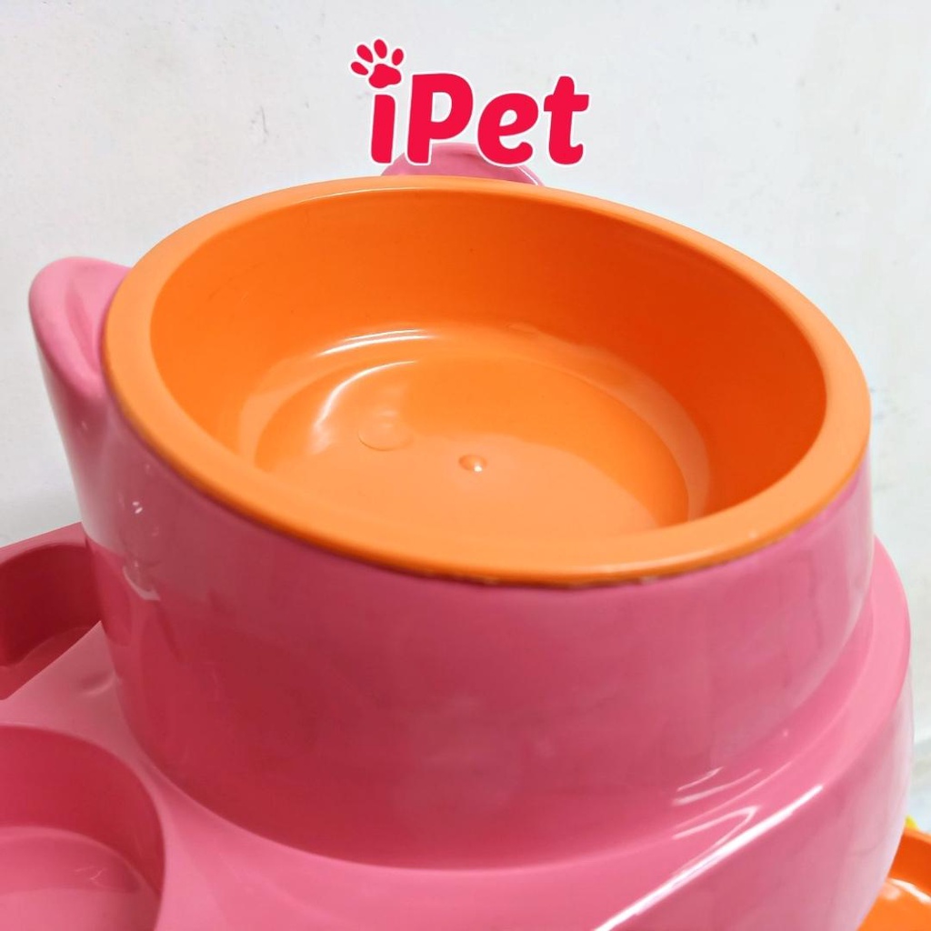 Bát Đôi Cấp Nước Tự Động 3in1 Cho Thú Cưng Chó Mèo Tặng Kèm Bình - iPet Shop